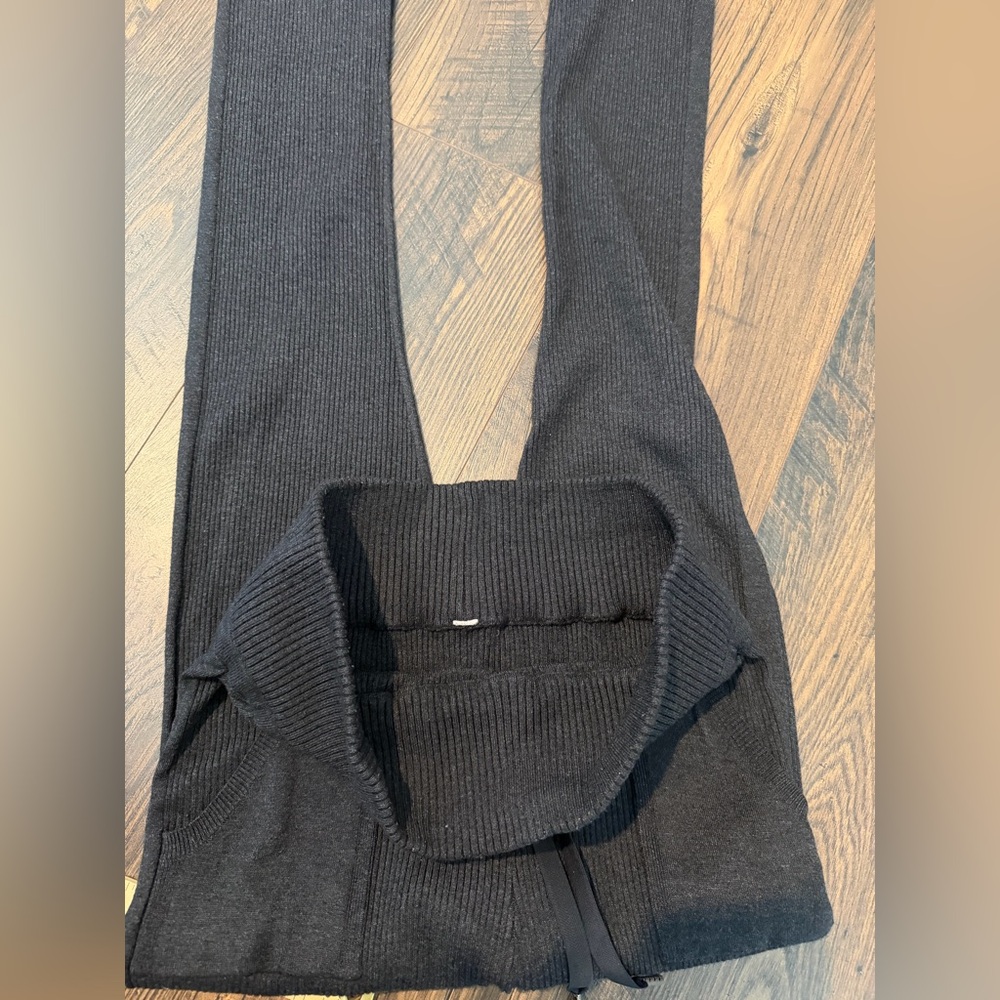Lululemon Find Your Mantra Ribbed Drawstring Pant Heathered Black - Picture 9 of 12
